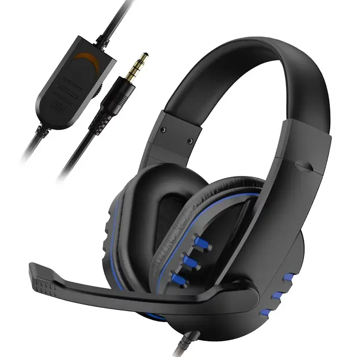 Casque de jeu 3.5mm filaire sur la tête