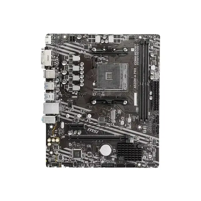 Nouveau MSI A520M A PRO Micro ATX AMD A520 DDR4 M.2 USB3.2 STAT 3.0 SSD/64G meilleur support R9 ordinateur de bureau CPU Socket AM4 carte mère