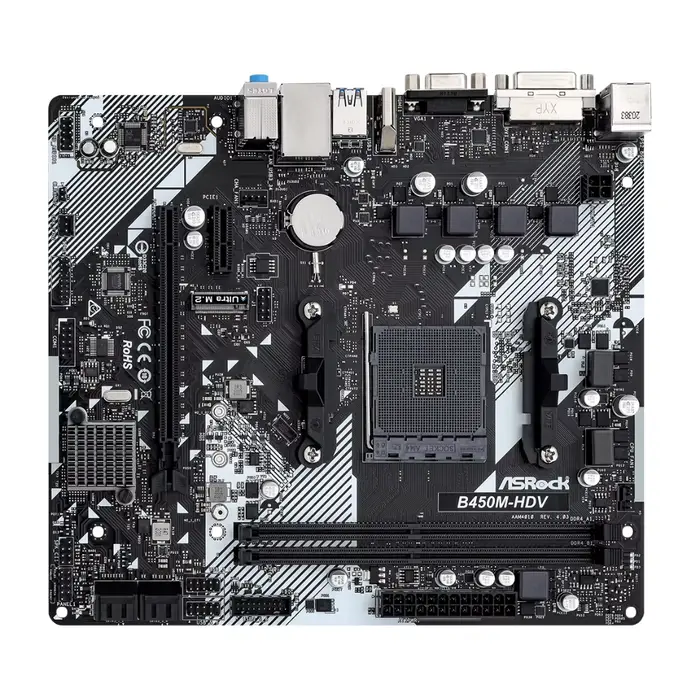 Carte mère B450 AM4 ASROCK B450M-HDV R4.0