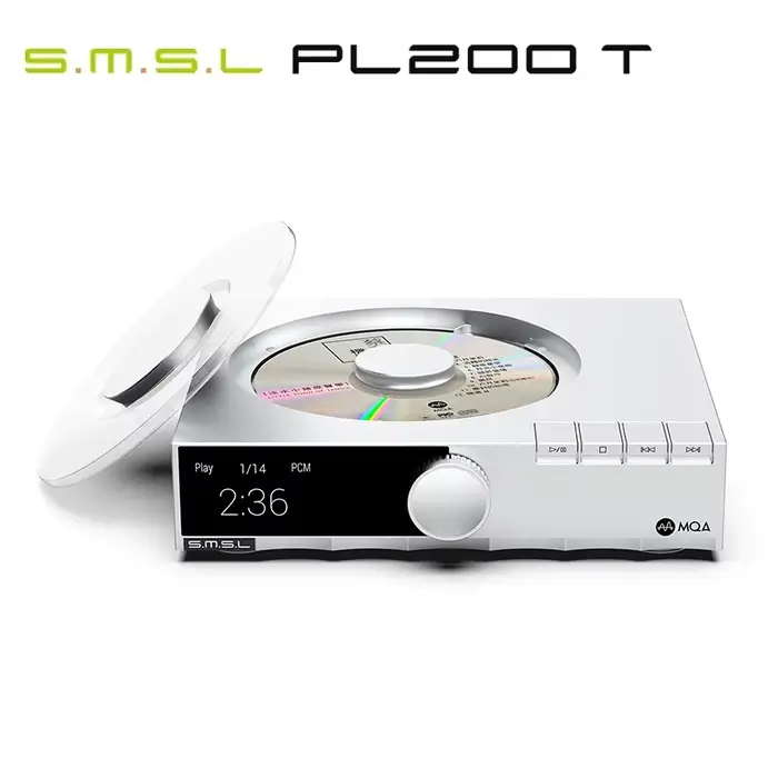 Lecteur CD SMSL PL200T MQA-CD Horloge de transport Entrée et sortie P.A.S.S. sortie optique coaxiale