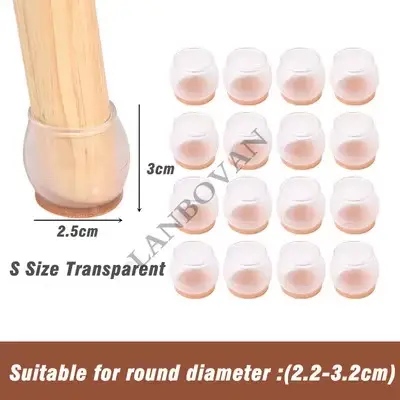 Protecteur de sol pour pieds de chaise en silicone amélioré, 16 pièces, coussinets de pieds antidéra