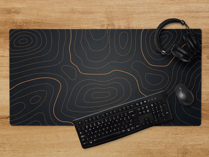Tapis de souris abstrait topographique