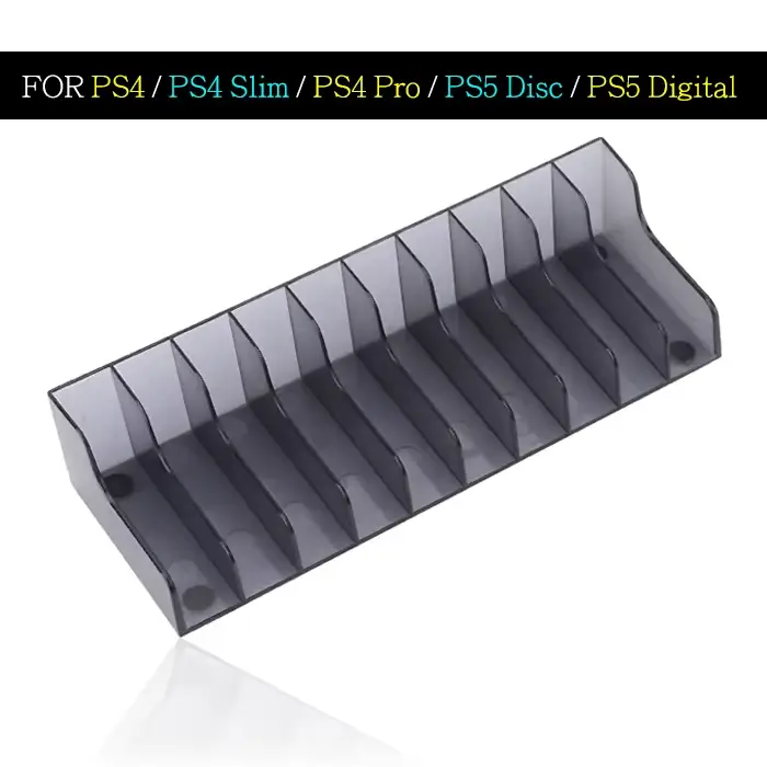 Boîte de rangement pour cartes de jeu PS5, support universel pour 10 disques CD, pour Playstation 5,