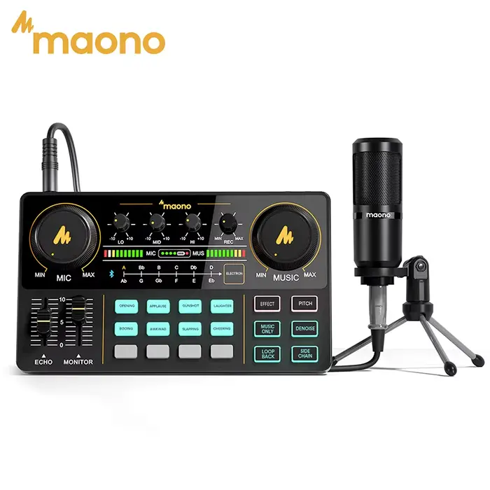 Ensemble carte son et microphone Maono AM200-S1