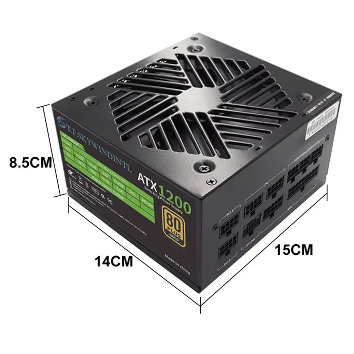 PCIE 5.0 1200W alimentation PC PSU modulaire complet pour Source d'alimentation