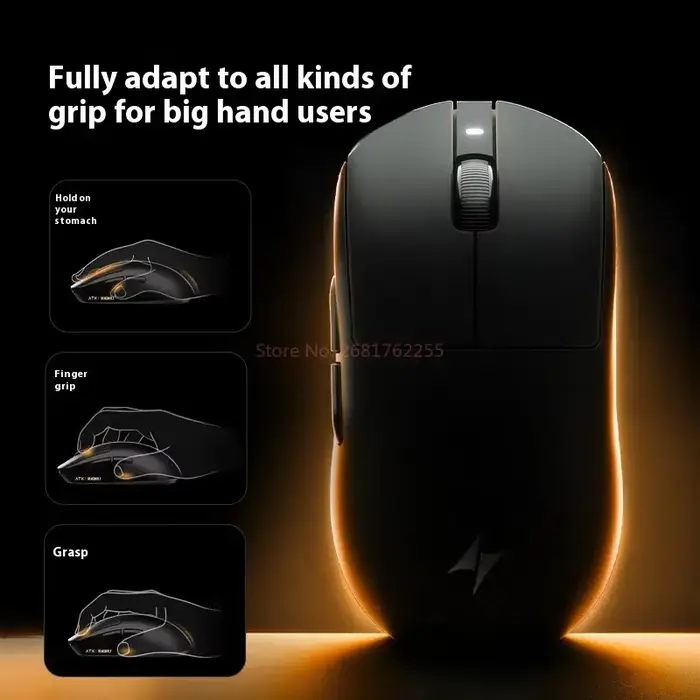ATK A9 souris de jeu Ultra sans fil A9/A9 SE/A9 Plus/A9 Pro Tri-Mode 8K 53g