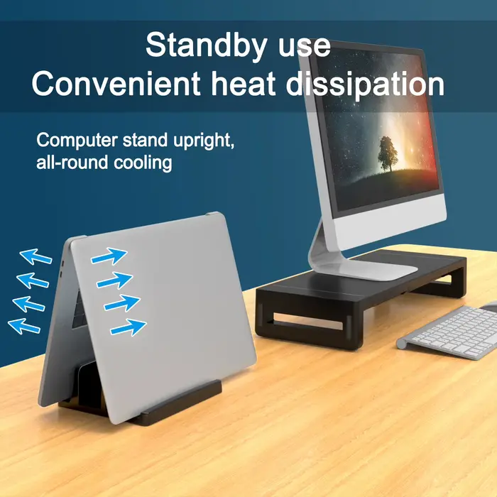 Support Vertical pour ordinateur portable pour bureau