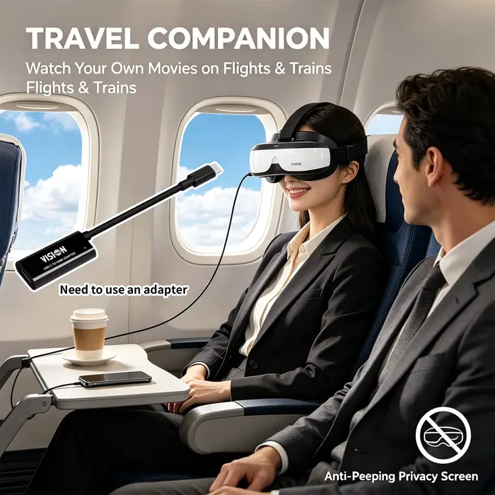Moniteur portable à fixation sur tête 300 pouces 290g ultra-léger