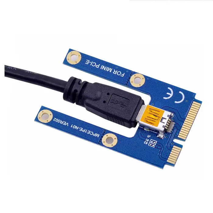 Mini PCIe à PCI express 16X Riser pour ordinateur portable