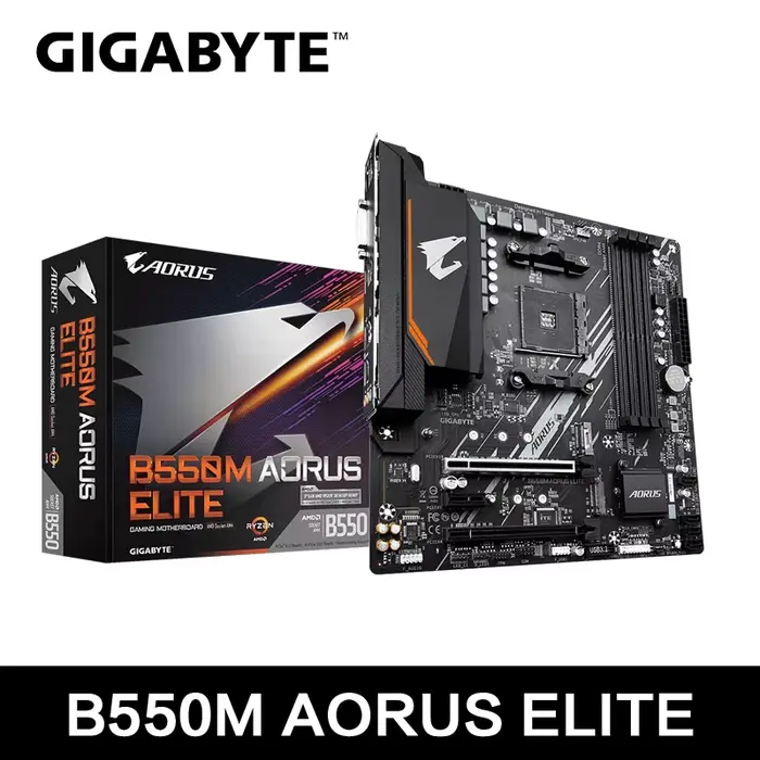 GIGABYTE Nouvelle carte mère B550M AORUS ELITE Micro-ATX Socket AM4 pour processeur Ryzen 5000 4000 