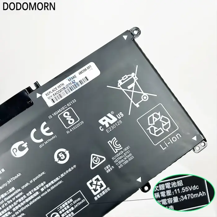 DODOMORN HT03XL batterie d'ordinateur portable pour HP pavillon 14-CE 14-CF 14-CK 14-CM 14-DG 14-DF 15-CS 15-DA HSTNN-LB8L L11421-421 Batteries