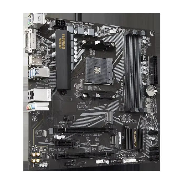 Carte mère GIGABYTE B550M DS3H AM4 compatible avec les processeurs AMD B550 Ryzen 5 5600G/5600X