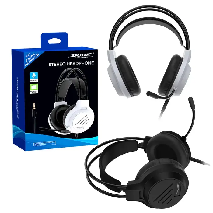 Casque de jeu universel TP5-3592 avec microphone à suppression de bruit pour PS5/PS4/Switch/XBOX/PC