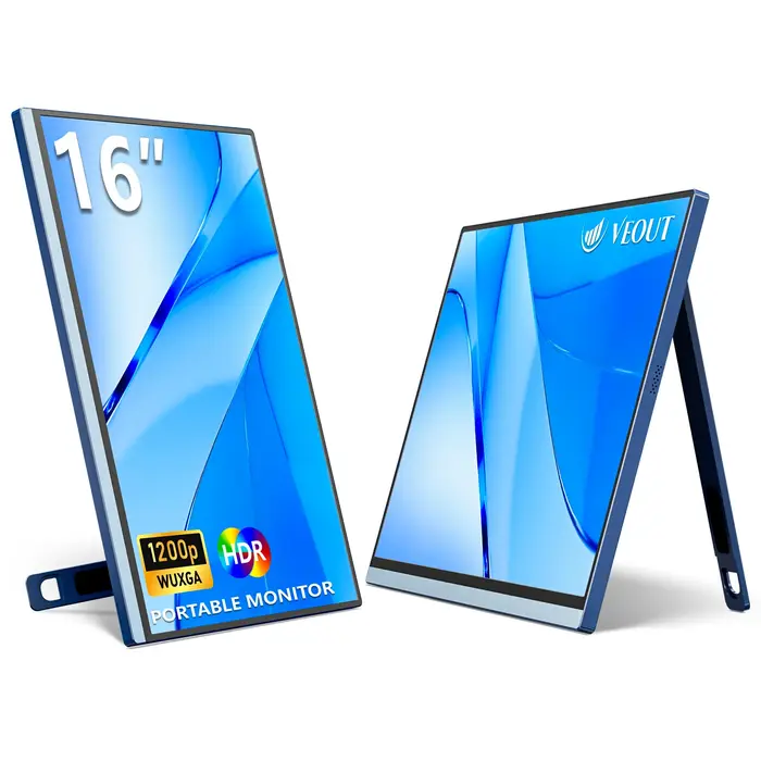 VEOUT Moniteur portable de jeu 16 pouces 60 Hz pour ordinateur