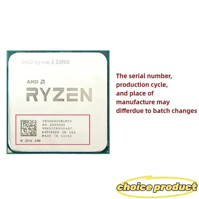 Processeur AMD Ryzen 3 R3 3200G 3