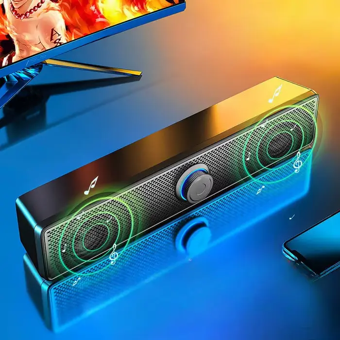 Barre de son PC filaire et Bluetooth
