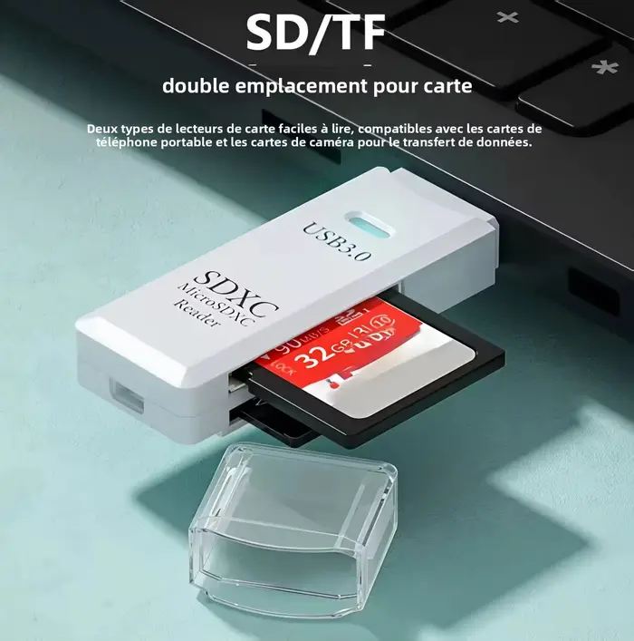 2 in 1 USB 3.0 Card Reader Micro TF sd