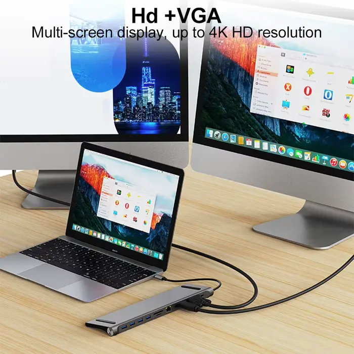 Station d'accueil USB C 11 en 1