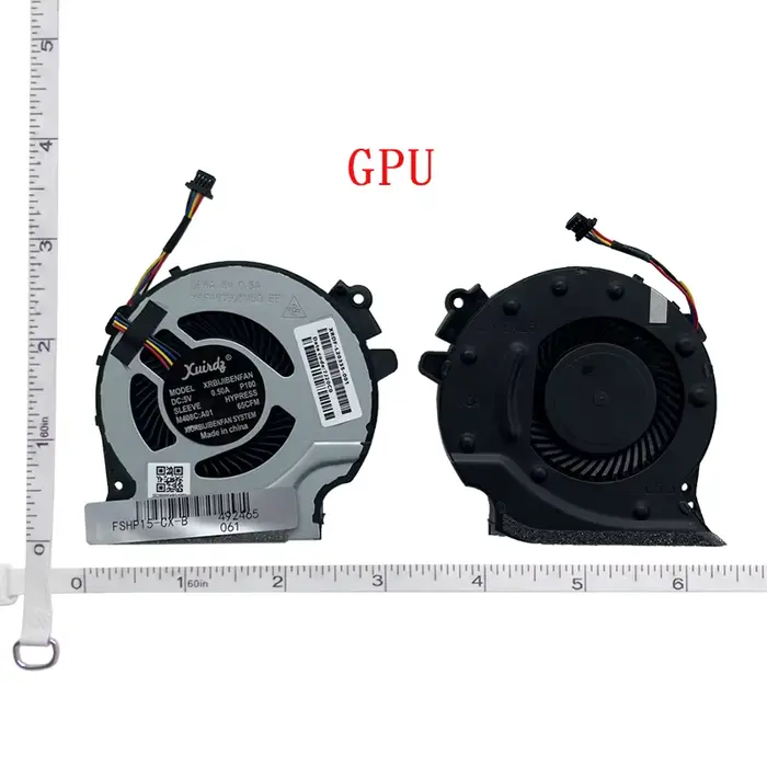 Nouveau ventilateur de refroidissement du processeur pour ordinateur portable pour HP Pac Gaming 4 lame verte Pavilion 15-CX 15-cx0060TX TPN-C133 CX0598 CX0040NR CX0071NR CX0999