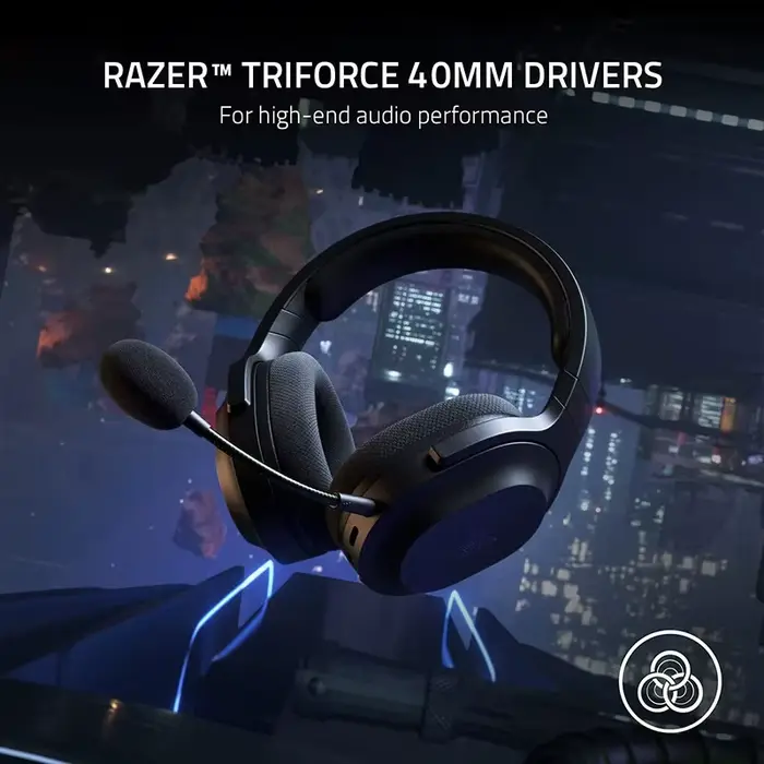 Razer Barracuda X Bluetooth sans fil + 2.4 GHz casque de jeu sans fil modèle 2022 multi-plateforme léger 250g 40mm pilotes