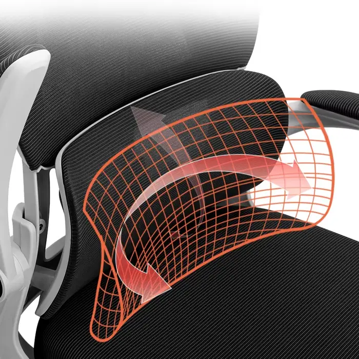 Chaise de bureau ergonomique, chaise de bureau confortable pour étudiants avec Support dorsal, chais