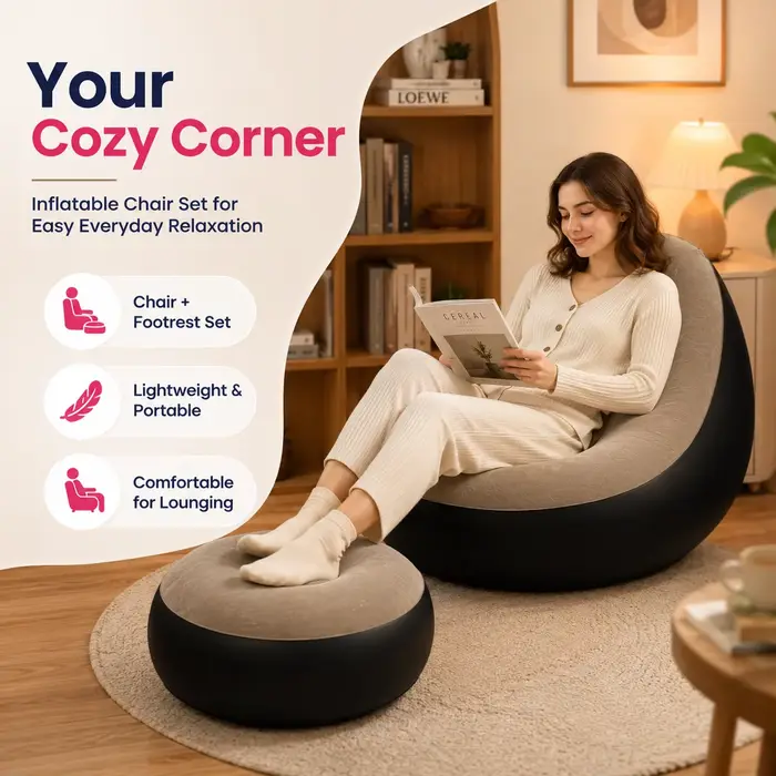 1 chaise longue gonflable