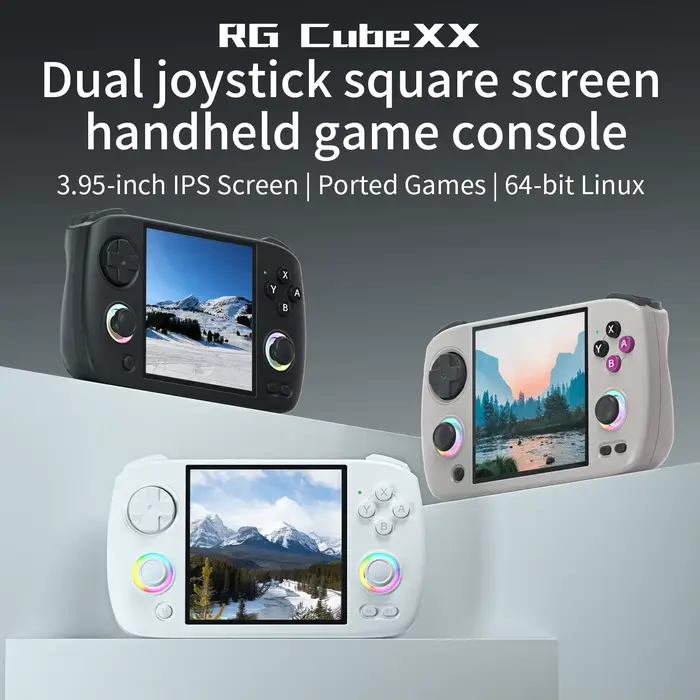 Console de jeu rétro portable ANBERNIC RG CubeXX avec écran IPS de 3