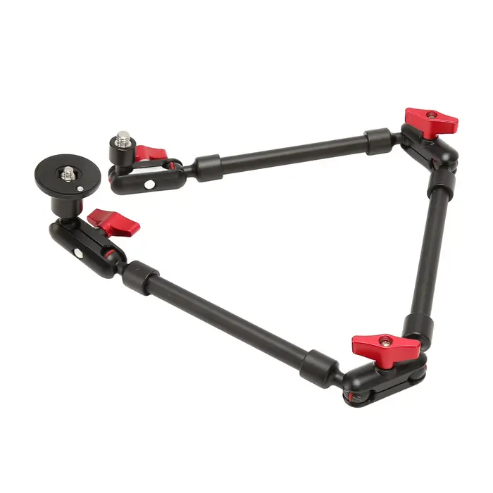 Bras articulé réglable pour webcam, rotation résistante à 360, compatibilité large, filetage 1 ", 4"