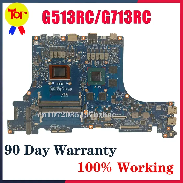 Carte mère G513R pour ordinateur portable ASUS ROG Strix G513RC G713RC G513RE G713RE avec R7-6800H R9-6900HX RTX3050 100% testée OK