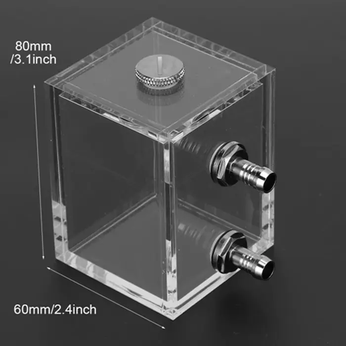 Réservoir d'eau transparent en acrylique de 200 ml pour système de refroidissement liquide de PC