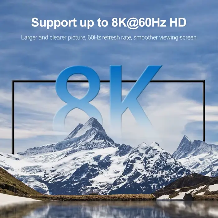 Adaptateur Compatible HDMI Mini/Micro HDMI vers HDMI, convertisseur 8K 60Hz 4K 120Hz/144Hz mâle vers