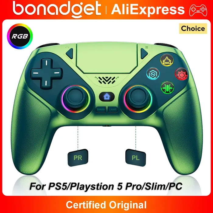 Manette sans fil pour PlayStation 5/PS5 Pro/Slim/PC