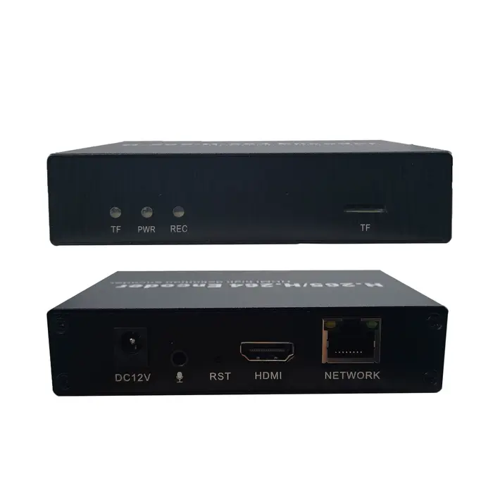 Encodeur vidéo HD 4K en direct H.265 HEVC H.264 WiFi HD vers IP avec enregistrement sur carte TF RTM