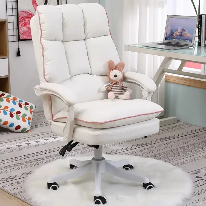 Fauteuil de Bureau Inclinable avec Repose-Pieds WCG