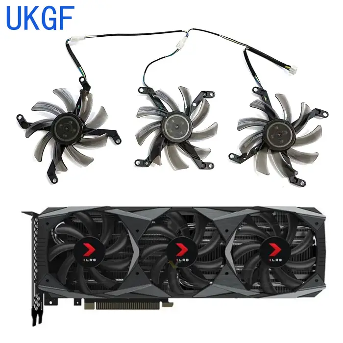 UKGF nouveau ventilateur GPU 85MM T129215SU RTX2070S pour Inno3d PNY Geforce RTX 2070S 2080ti 2080S GTX1080ti XLR8