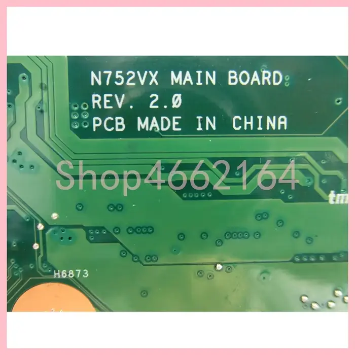 N752VX Avec i7-6700HQ CPU GTX950M-V2G GPU Ordinateur Portable Carte Mère Pour ASUS Vivobook N752V