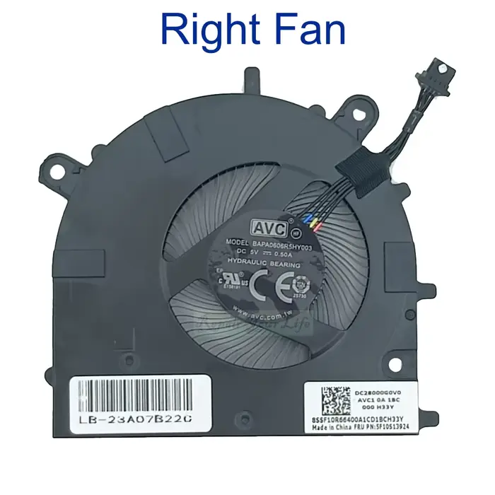 Ventilateur de refroidissement CPU GPU pour ordinateur portable Lenovo Yoga Slim 7 Pro-14ITL5 82FX