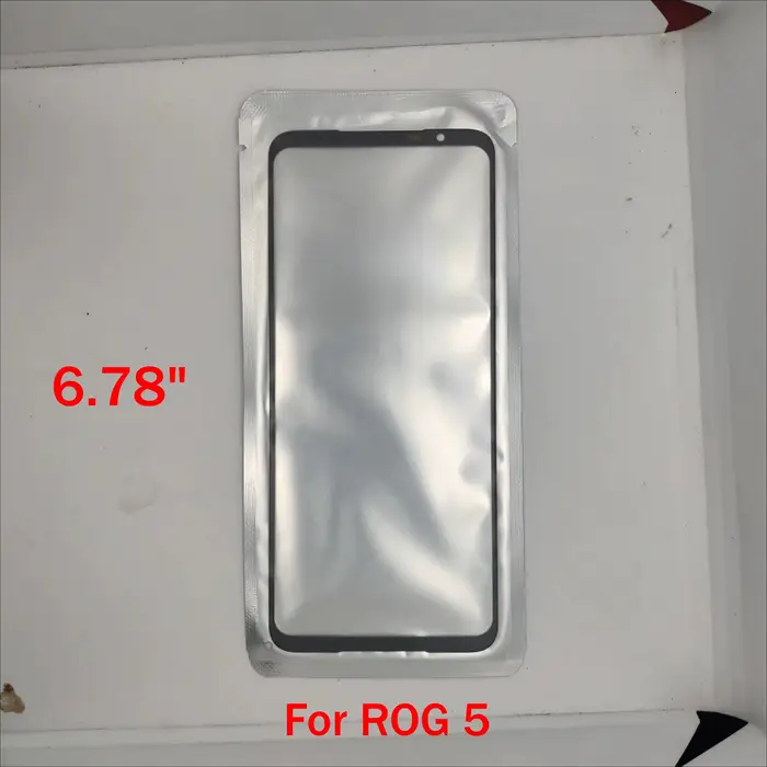 Pour Asus Rog Phone 1 2 3 5 5s 6 6D 7 8 9 Pro Écran tactile Panneau de verre extérieur avant + OCA