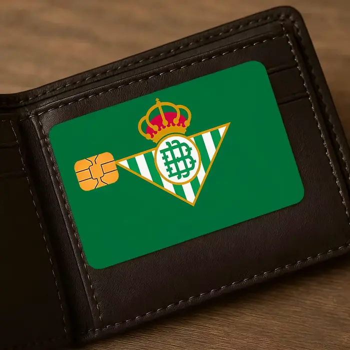 Film autocollant pour carte bancaire R-real-l B-betis-s sport