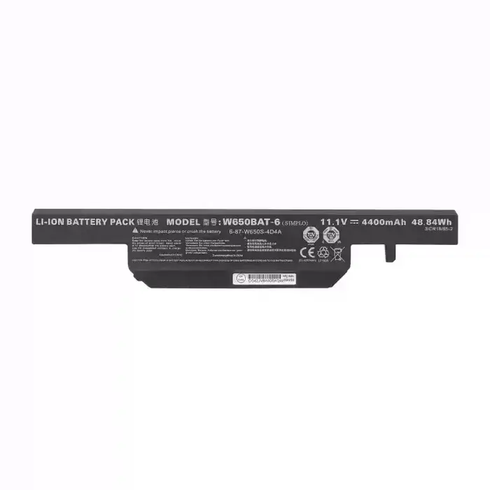 Nouvelle batterie d'ordinateur portable pour Clevo W650BAT-6 6-87-W650-4E42 K590C-I3 K610C-I5 K570N-I3 K710C-I7 G150S K650D K750D K4 K5 P4