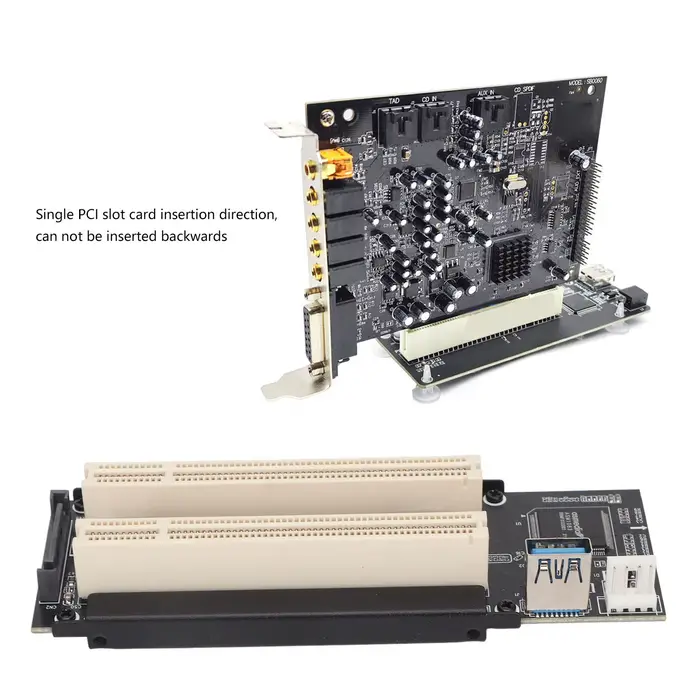 Carte PCIe vers double PCI pour Windows