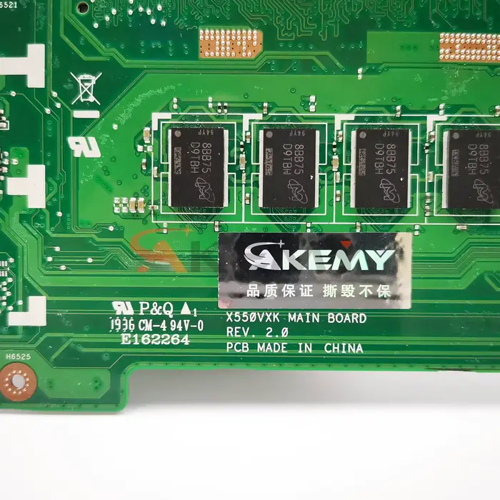 Pour ASUS X550VX carte mère 60NB0BB0-MB1103 A550V W50V X550V FH5900V X550VB X550VC X550VQ X550VXR X551VX X540VX X550VD X560VX