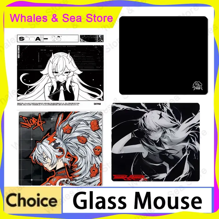 Skypad SORA tapis de souris de jeu en verre YUME Surface givrée lisse