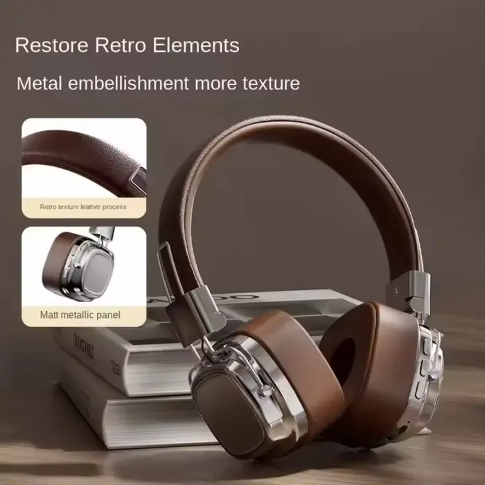2025 nouveau 5.3 pliable sans fil Bluetooth casques casque Gamer choix rétro sur l'oreille