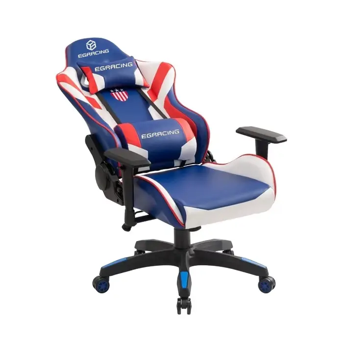 Chaise de jeu ergonomique pivotante en cuir de haute qualité pour gamer