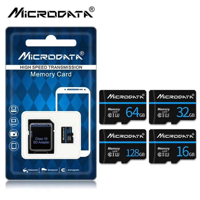 Carte mémoire Mini SD 64 Go 32 Go 16 Go 256 Go, carte flash TF MiniSD, cartes Mini SD avec emballage