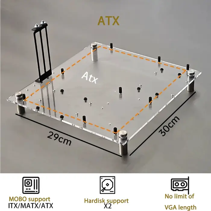 Accessoires de châssis d'ordinateur de plateforme MOBO