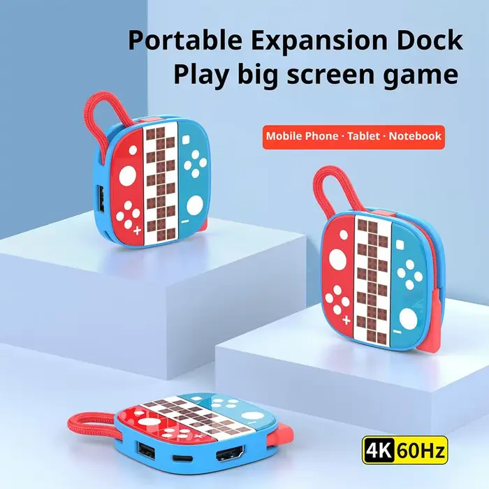 Pour Switch2 Type C Station d'accueil HDMI + USB3.0 + Port PD 3 en 1