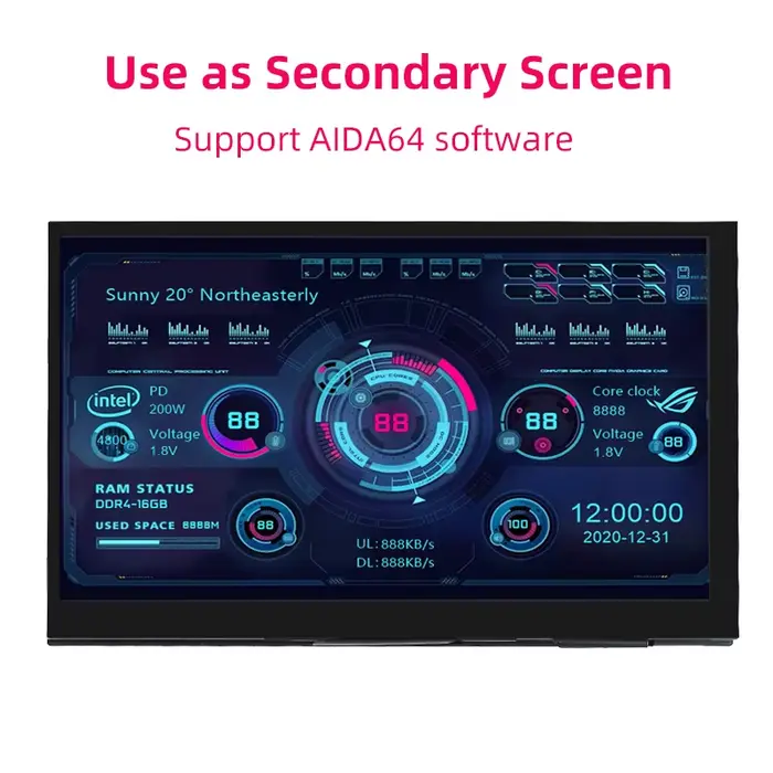 Écran tactile capacitif LCD IPS