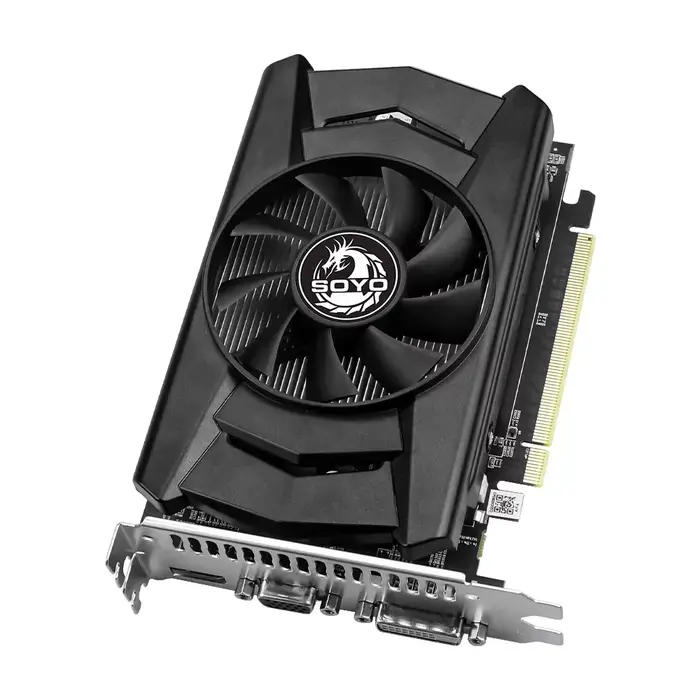 SOYO cartes graphiques R7 350 4G DDR5 128bit compatibilité HDMI + DP + DVI pour les composants d'ordinateur de jeu de bureau carte vidéo GPU